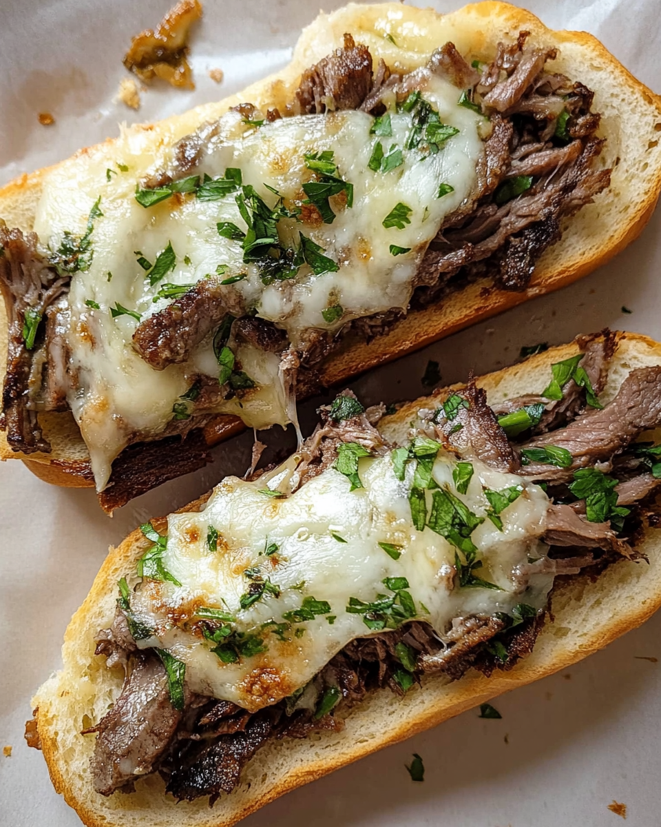 Philly Cheesesteak Garlic Bread