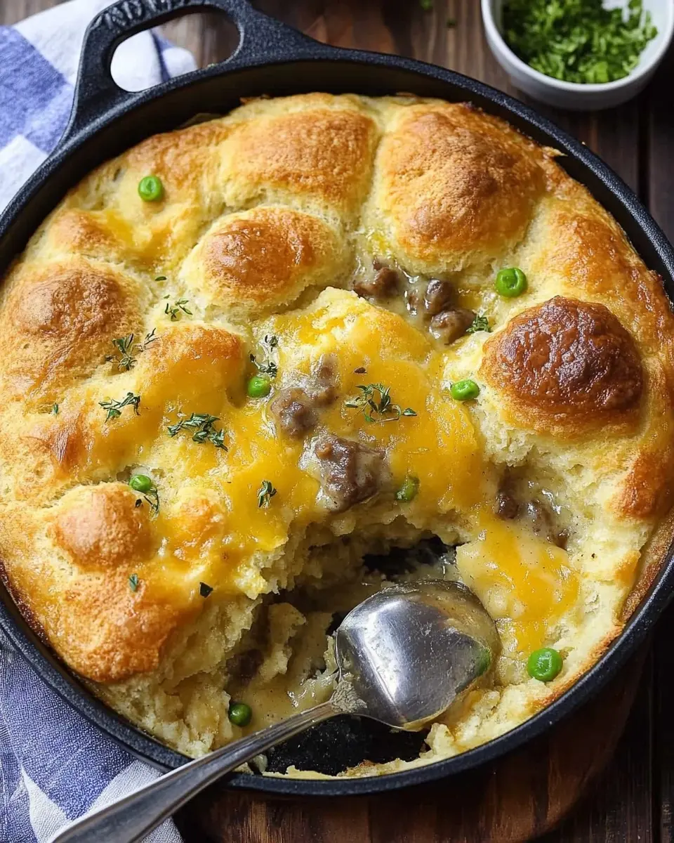 Biscuits and Gravy Breakfast Bake Recipe