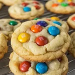 Chewy M&M Sugar Cookies