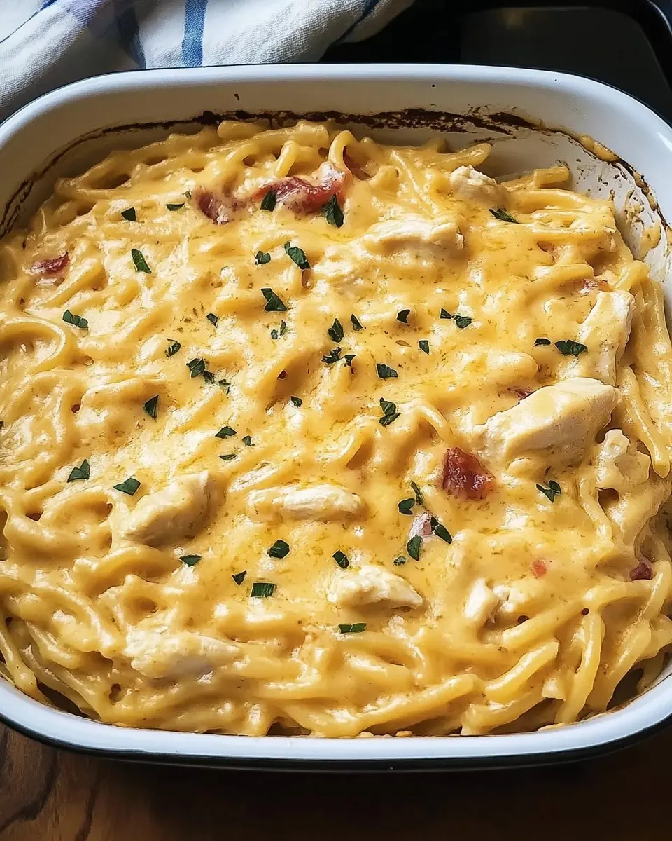 Chicken Spaghetti Mac and Cheese Recipe