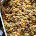 Easy Hamburger Rice Casserole