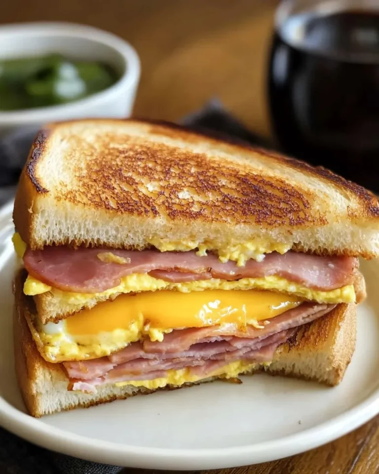 Egg and Ham Breakfast Sandwich