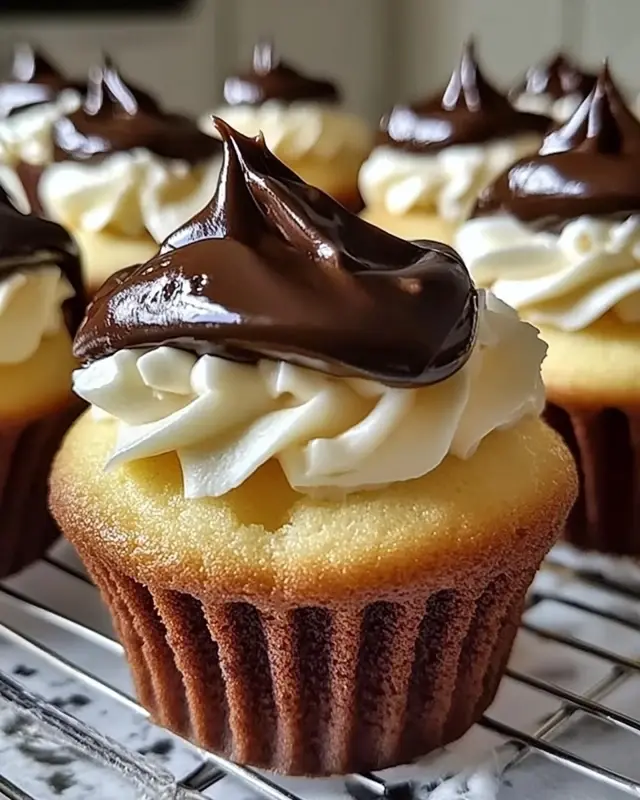 Irresistible Boston Cream Pie Cupcakes