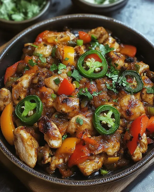 Jalapeno Chicken with Bell Peppers Recipe