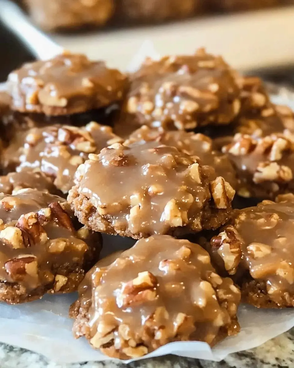 No Bake Praline Pecan Cookies Recipe