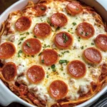 Spaghetti Pizza Casserole