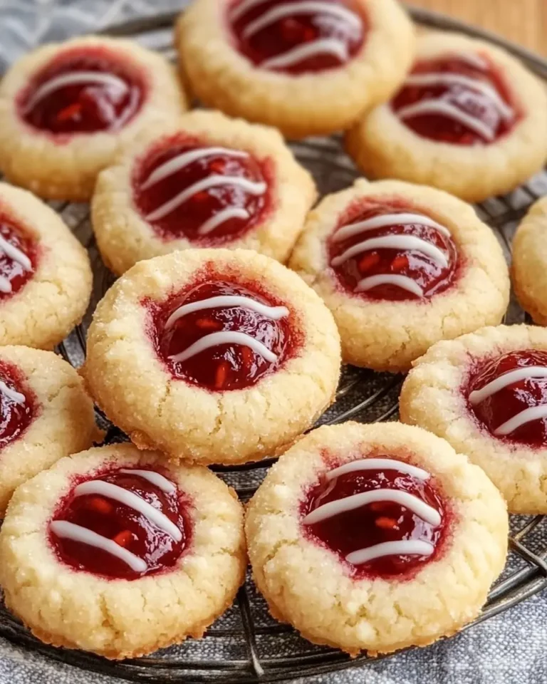 Raspberry Thumbprint Cookies