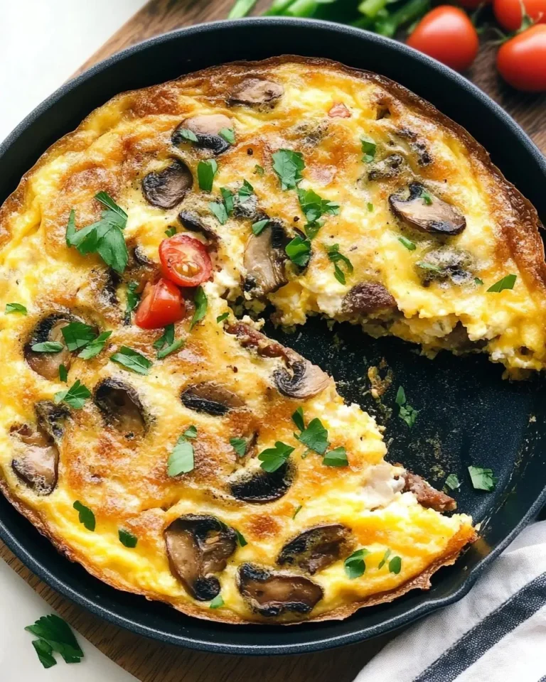 Sausage and Mushroom Frittata