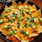 Skillet Chicken Enchiladas Nachos