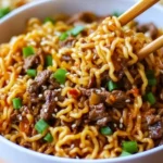 Slow Cooker Beef Ramen Noodles