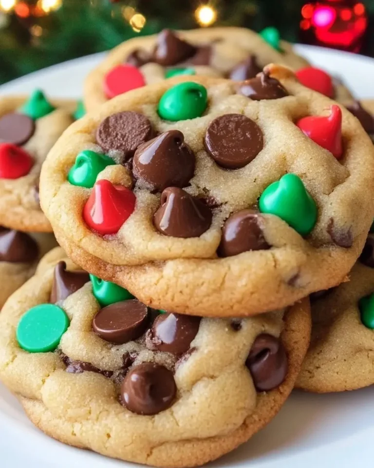 Soft and Chewy Chocolate Chip Christmas Cookies