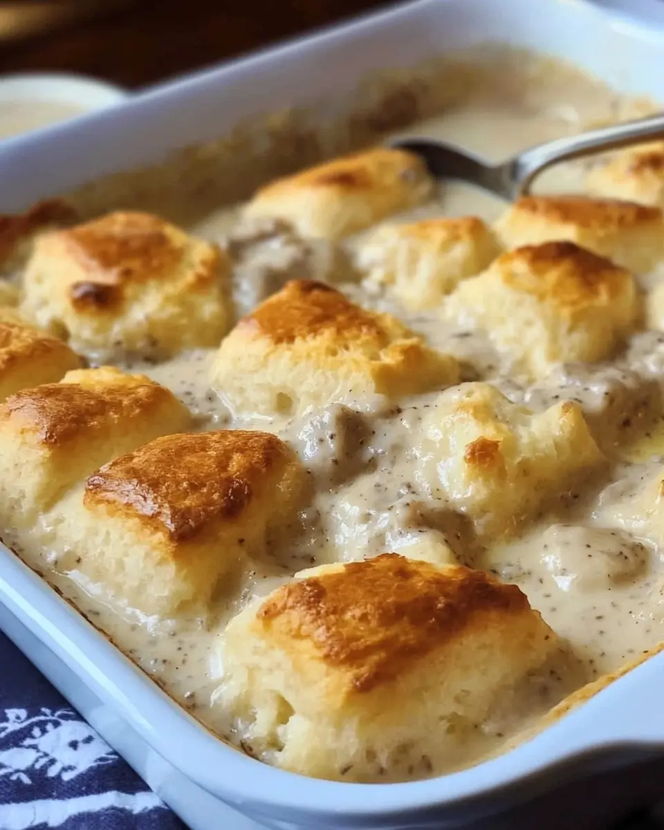 Biscuits and Gravy Casserole Recipe