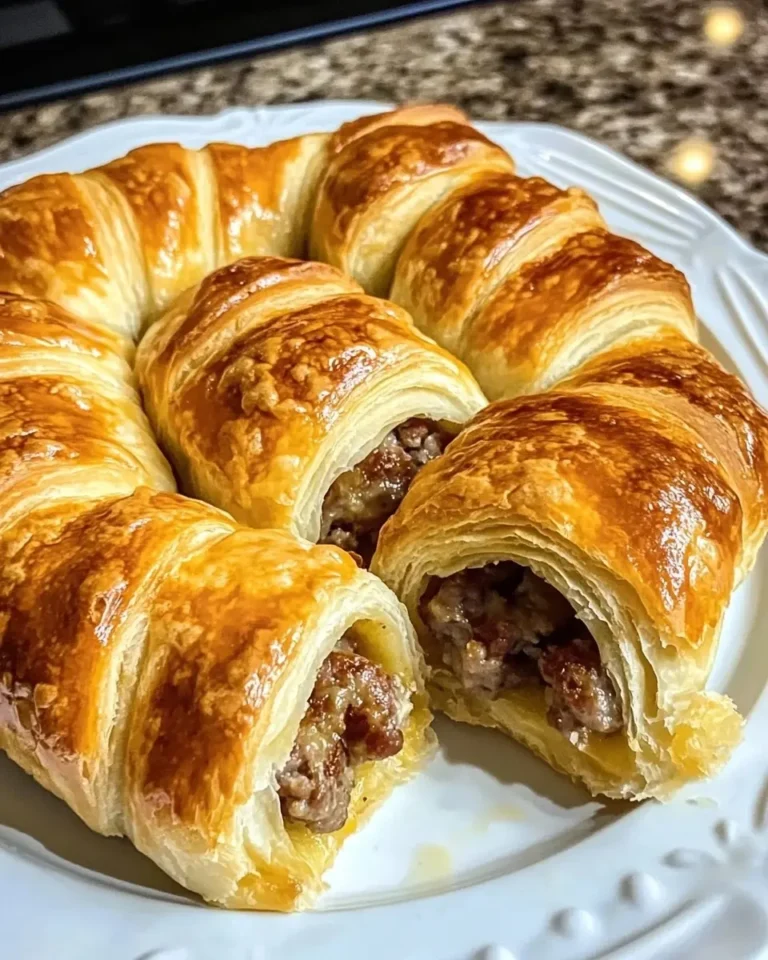 Breakfast Sausage Crescent Rolls