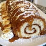 Caramel Banana Cake Roll