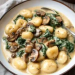 Creamy Spinach and Mushroom Gnocchi Recipe