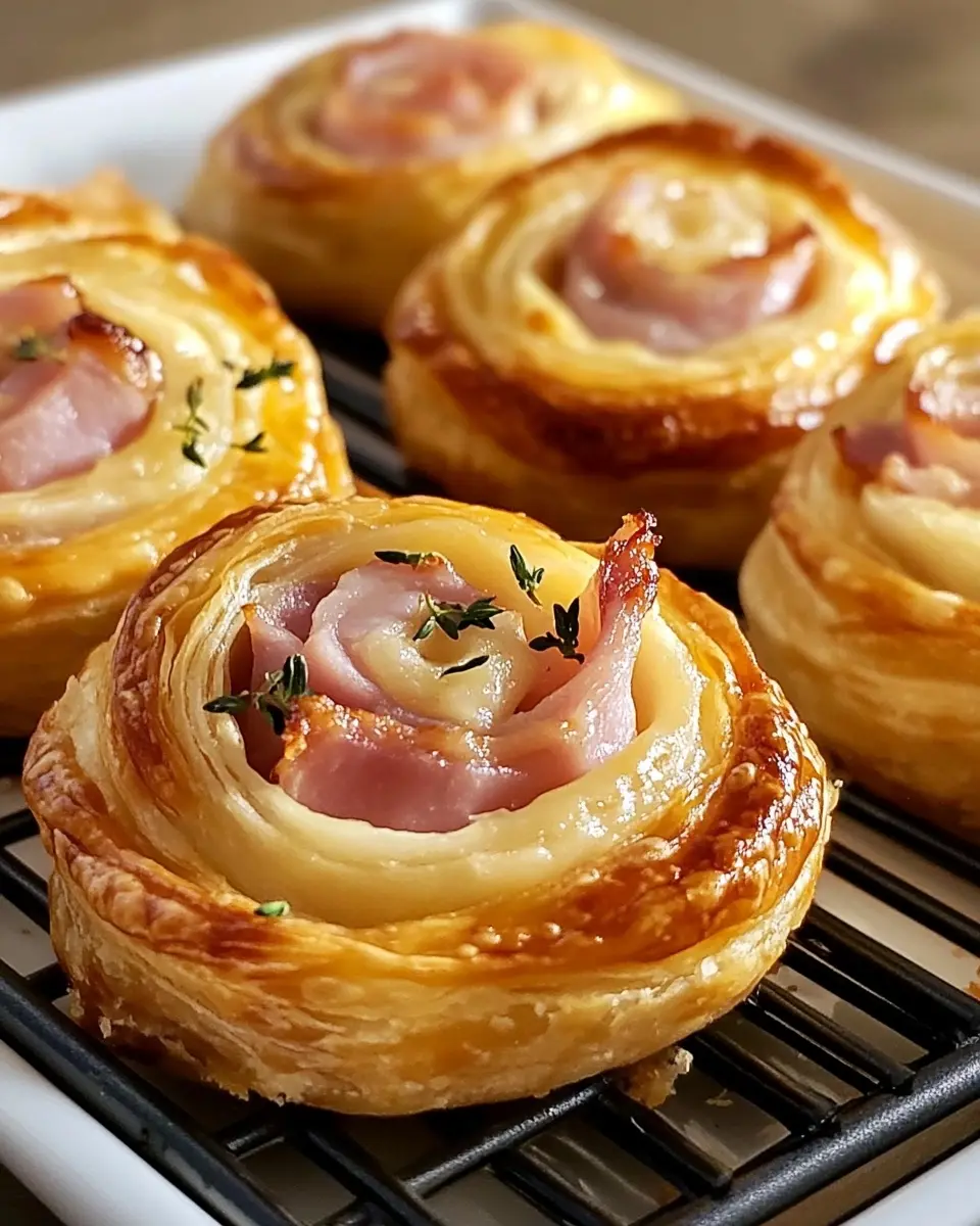 Ham and Cheese Pinwheels – Delicious Puff Pastry Bites