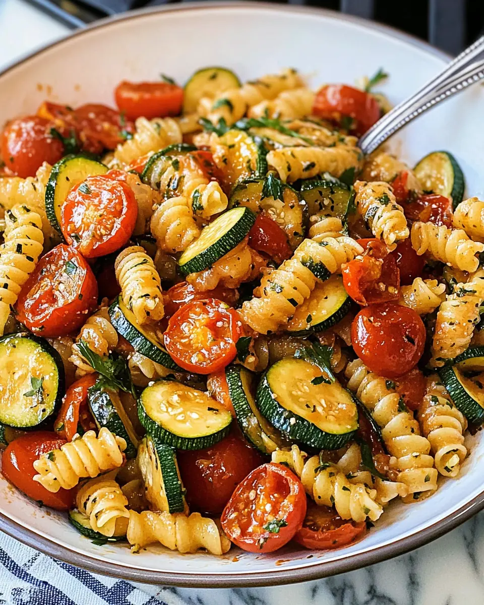 Healthy Tomato Zucchini Pasta Recipe