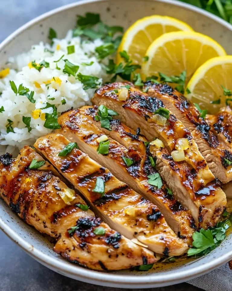 Lemon Ginger Soy Marinated Grilled Chicken