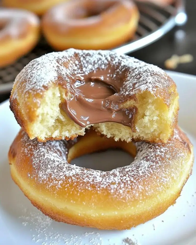 Nutella Filled Baked Donuts