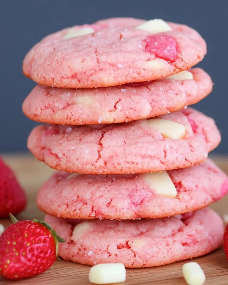 Strawberry Milkshake Cookies Recipe