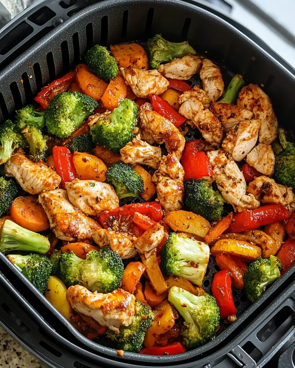 Air Fryer Chicken and Vegetables Recipe
