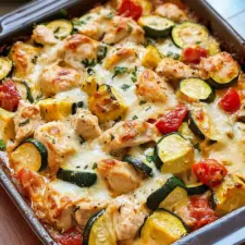 Mediterranean Chicken Zucchini Bake-image