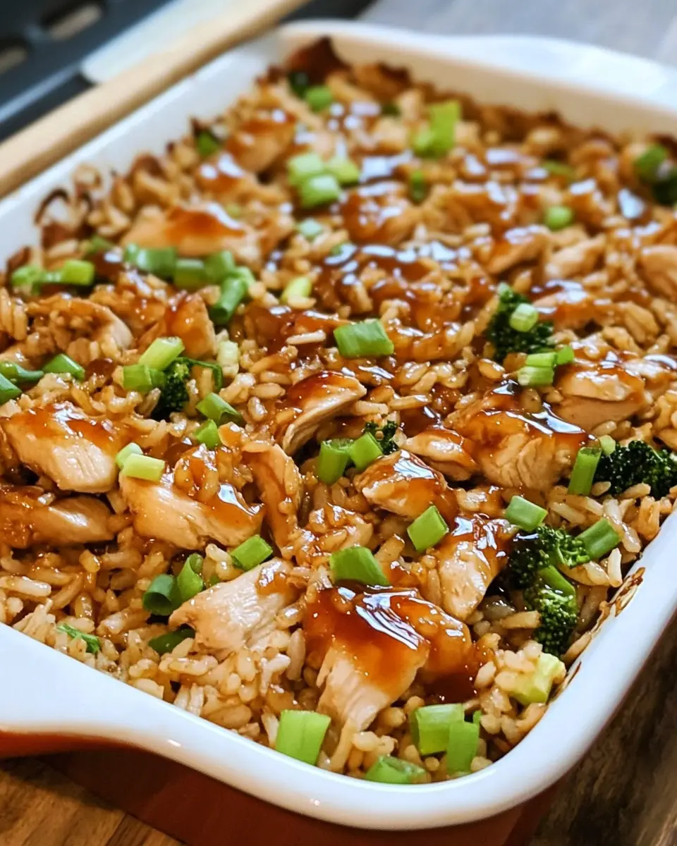 Teriyaki Chicken and Rice Casserole Recipe