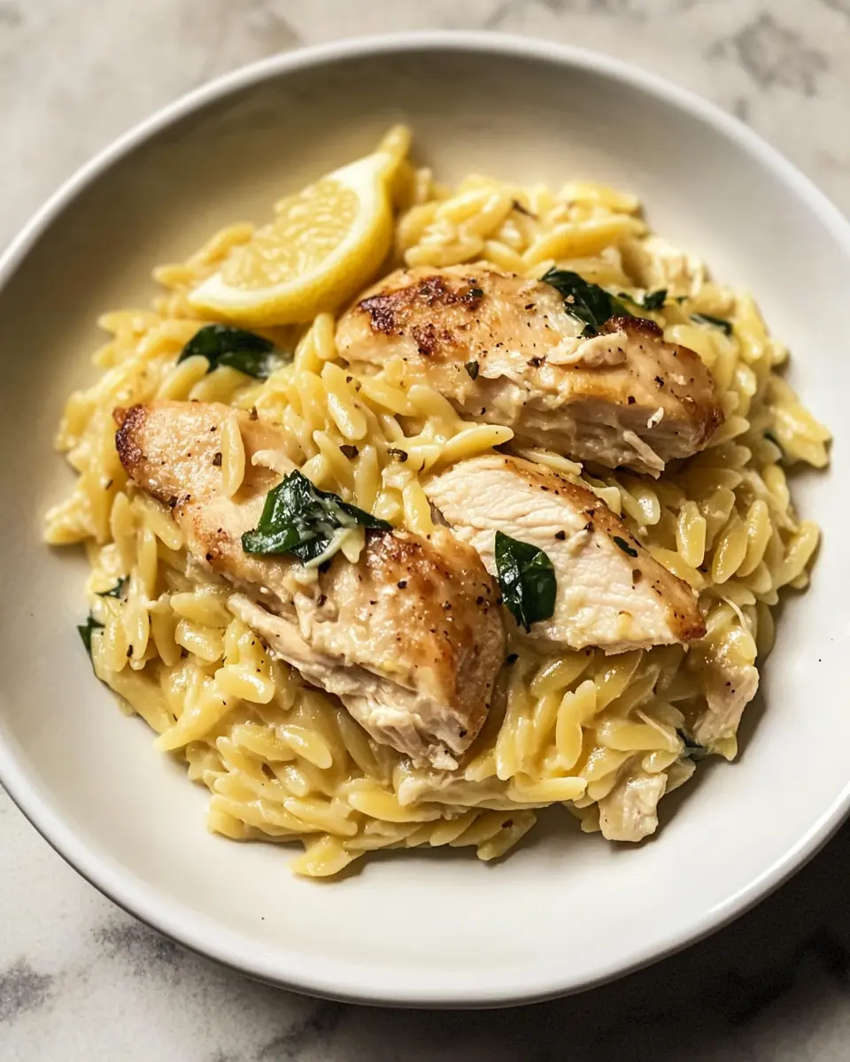 Lemon Chicken Orzo