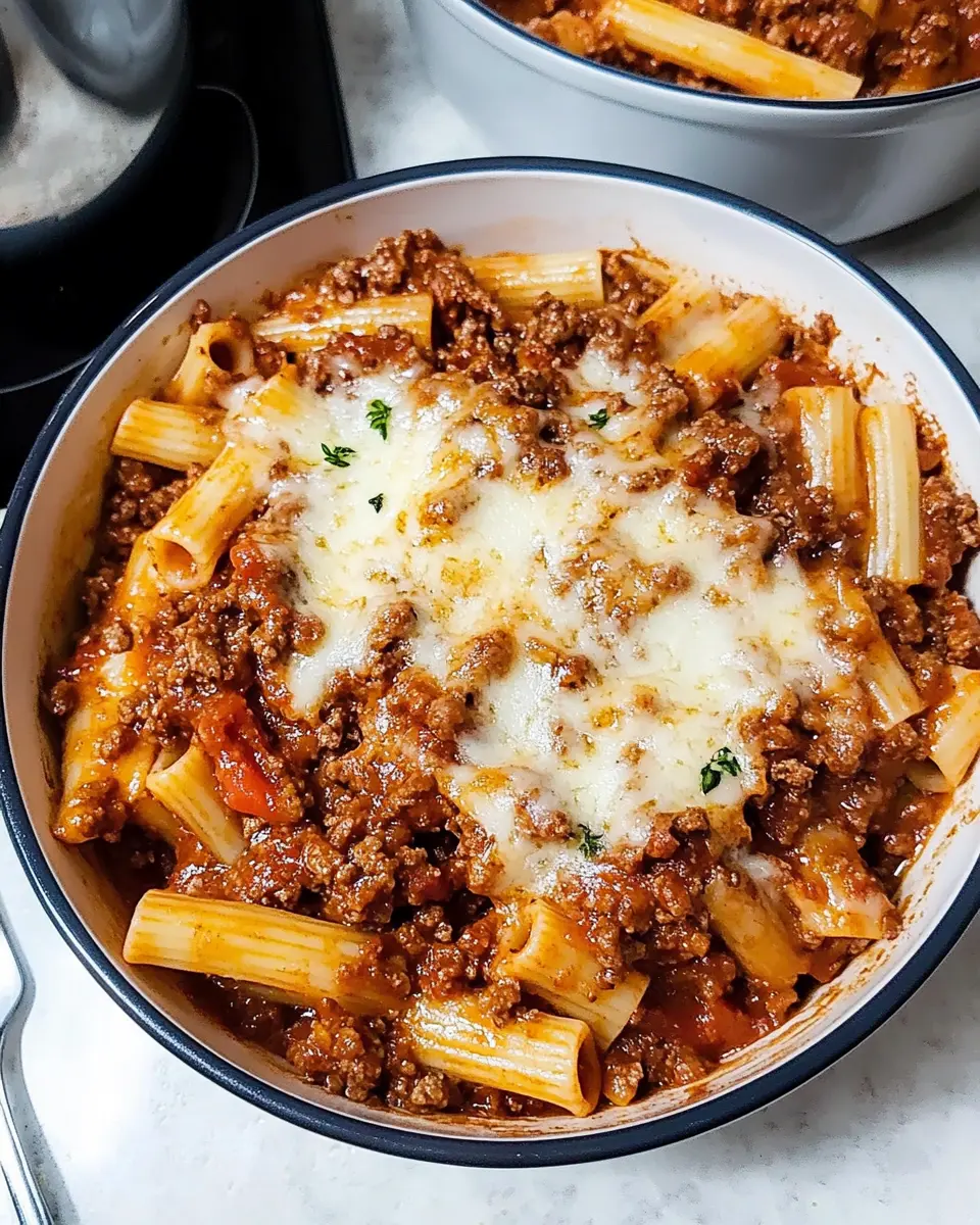 Rigatoni Bolognese Recipe