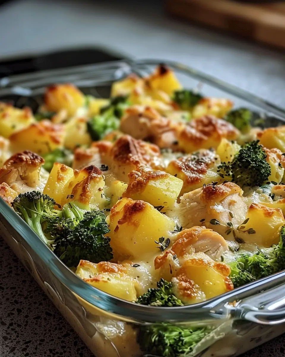Baked Potato Chicken and Broccoli Casserole