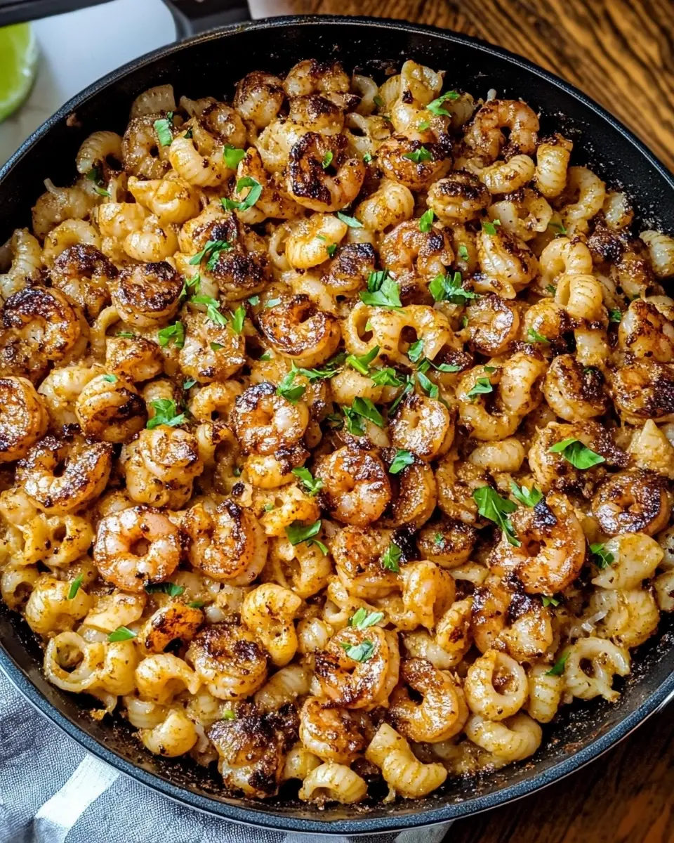 Blackened Shrimp Cavatappi