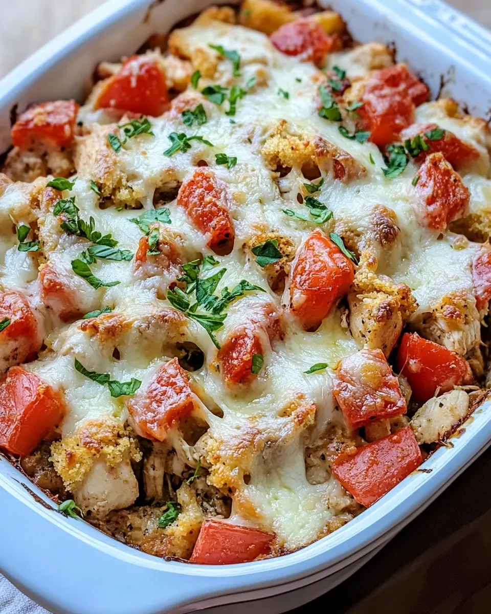 Bruschetta Chicken Casserole