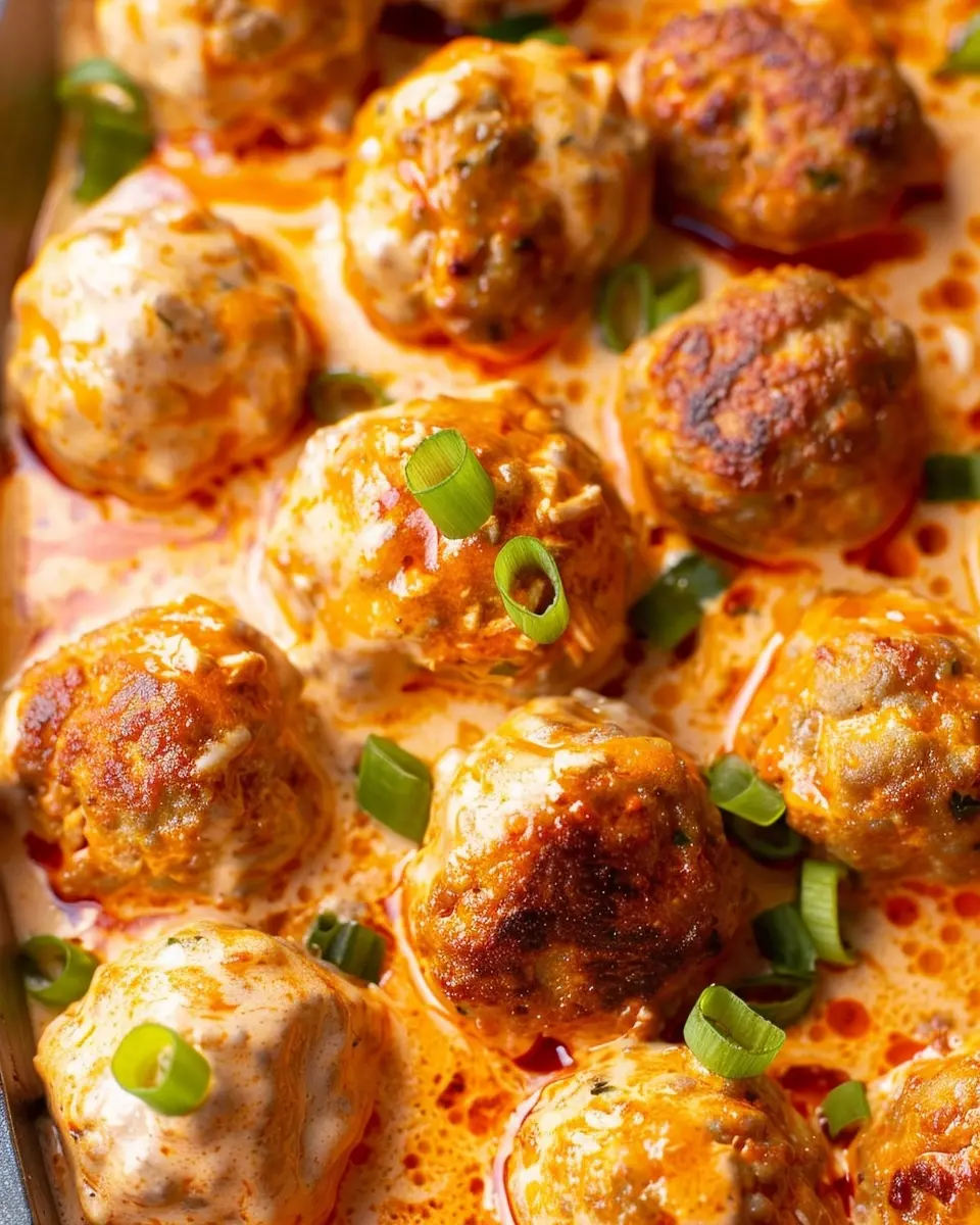 Buffalo Chicken Meatballs
