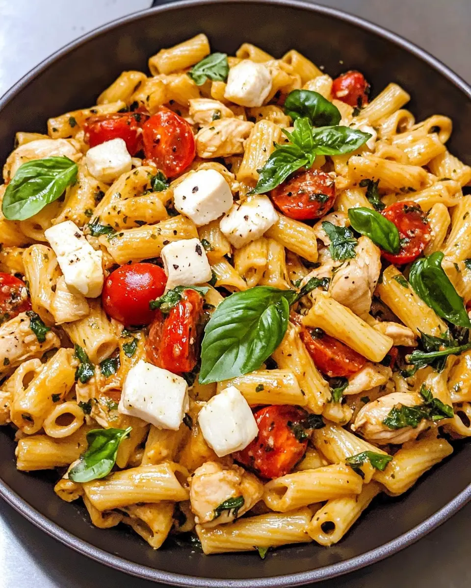 Caprese Chicken Pasta