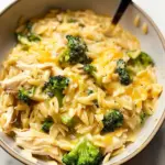 Cheesy Chicken Broccoli Orzo