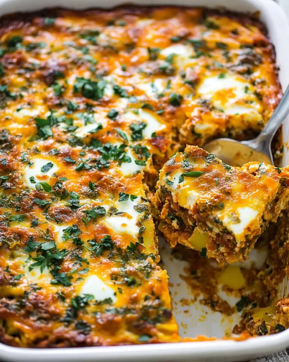 Chorizo & Potato Egg Casserole