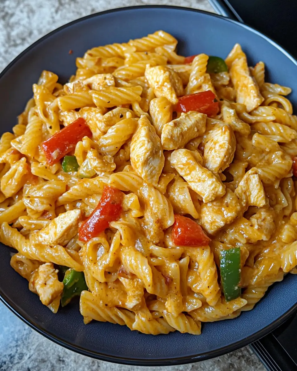 Creamy Chicken Fajita Pasta