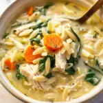 Creamy Lemon Chicken Orzo Soup
