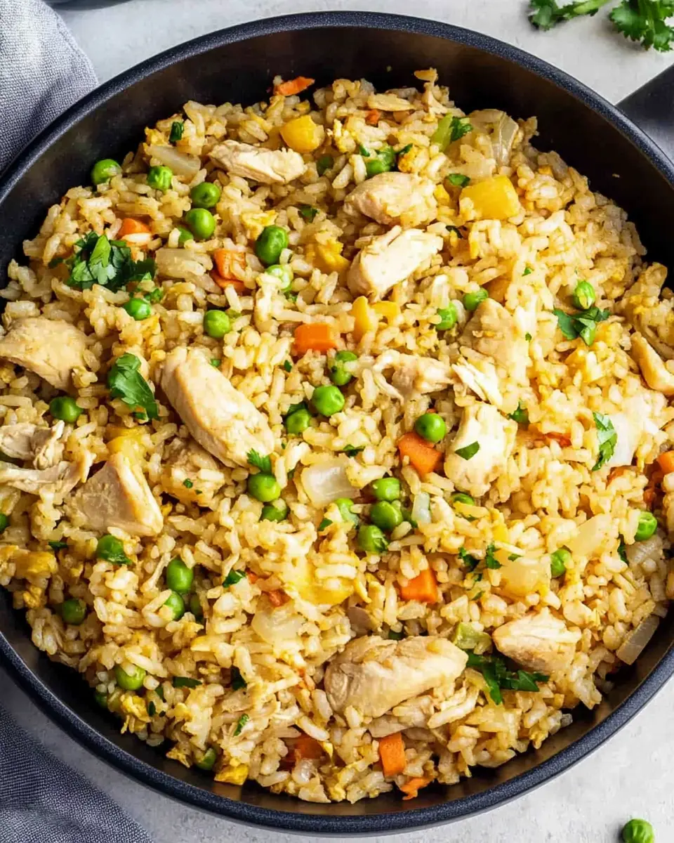 Easy chicken fried rice recipe