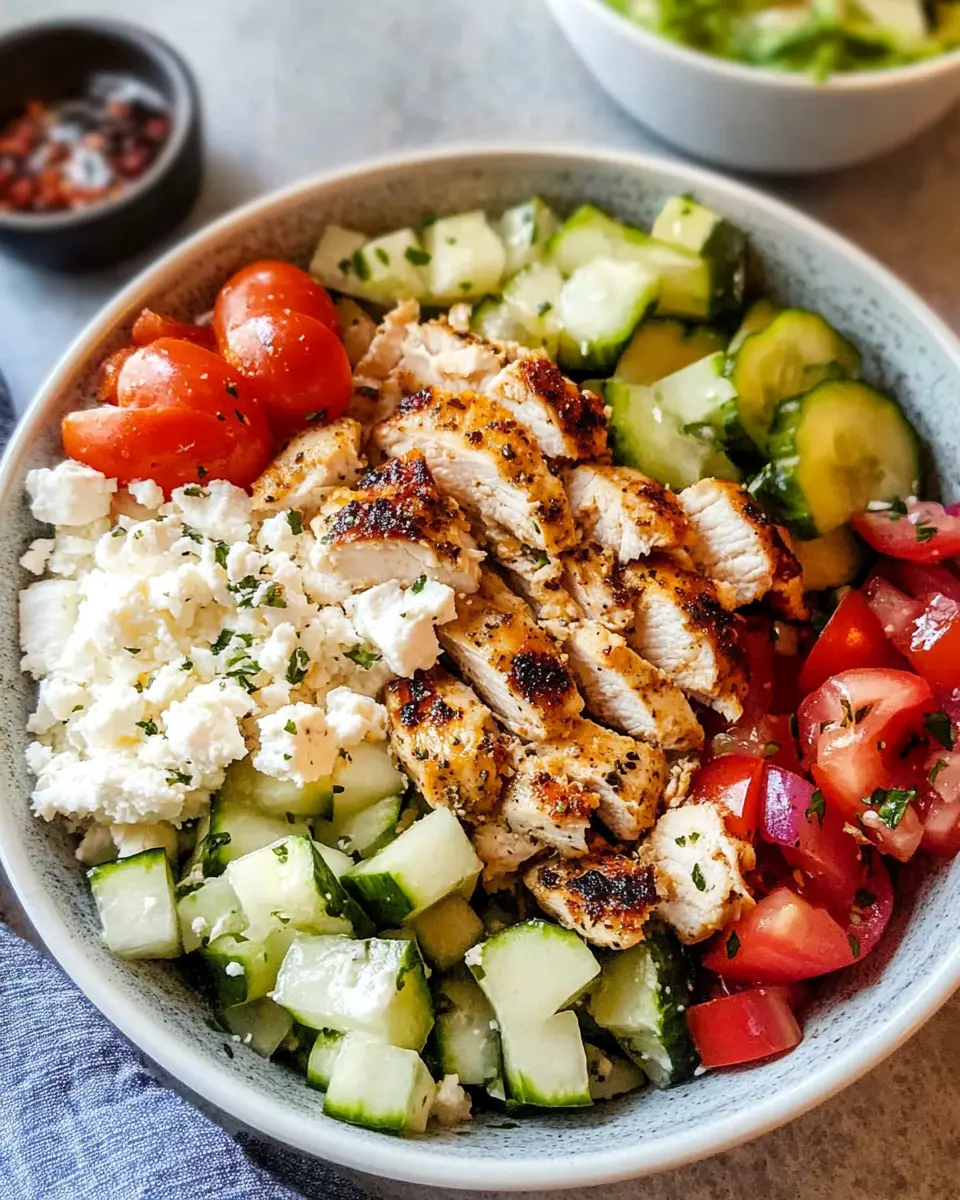 Greek Chicken Bowls