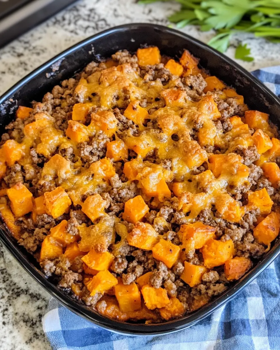 Healthy Ground Turkey Sweet Potato Skillet