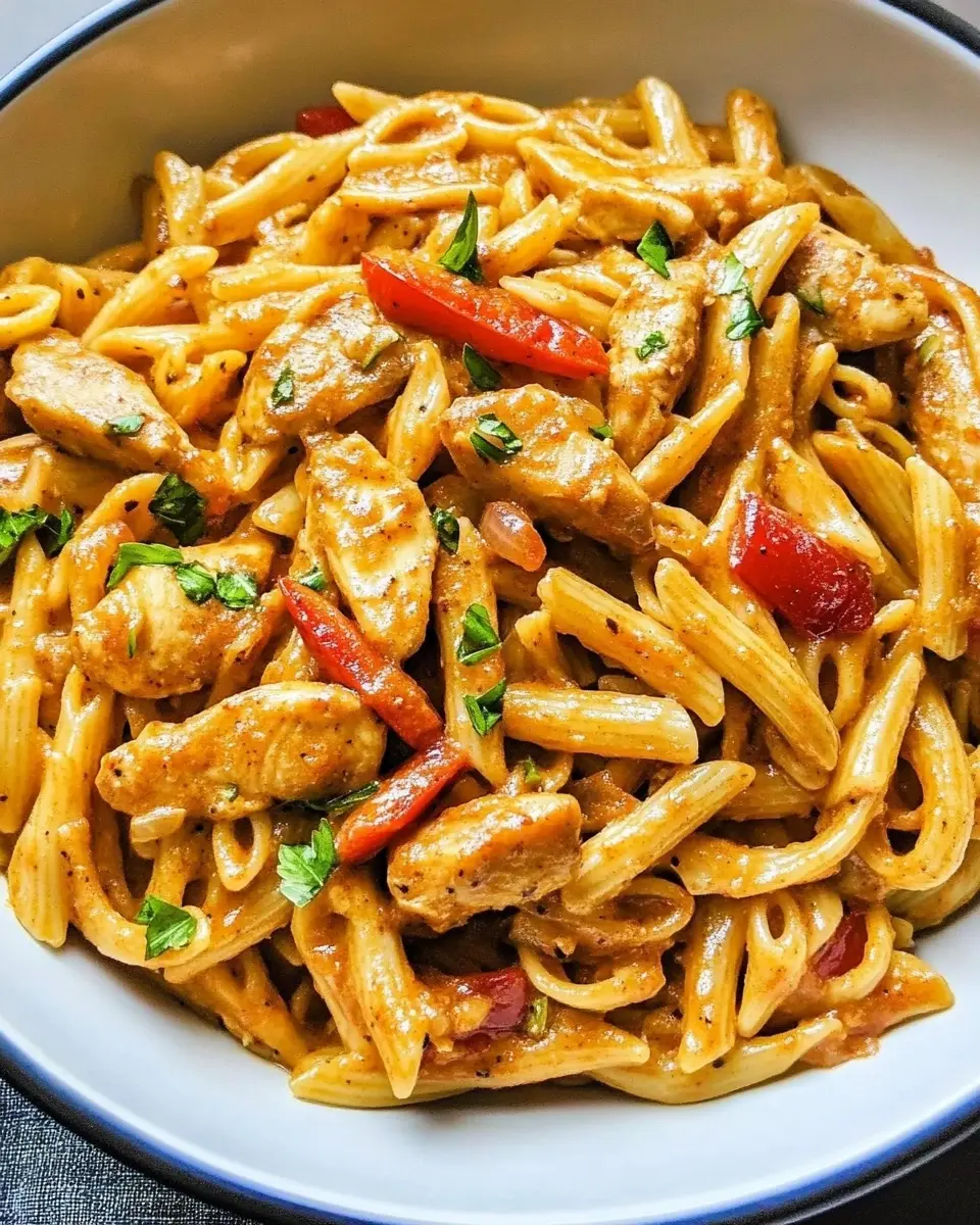 Skinny Cajun Chicken Pasta