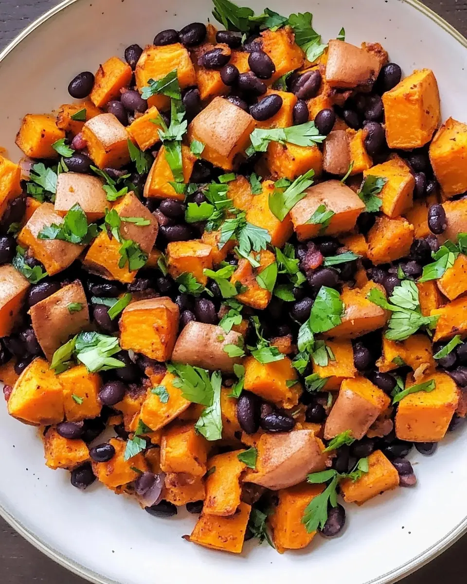 Sweet Potato Breakfast Hash with Black Beans