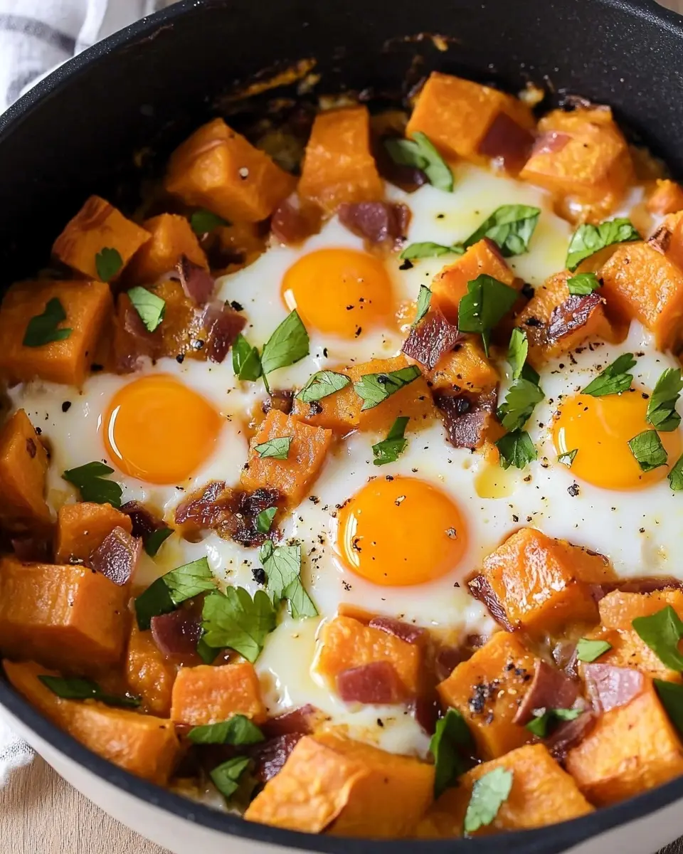 Sweet Potato and Eggs