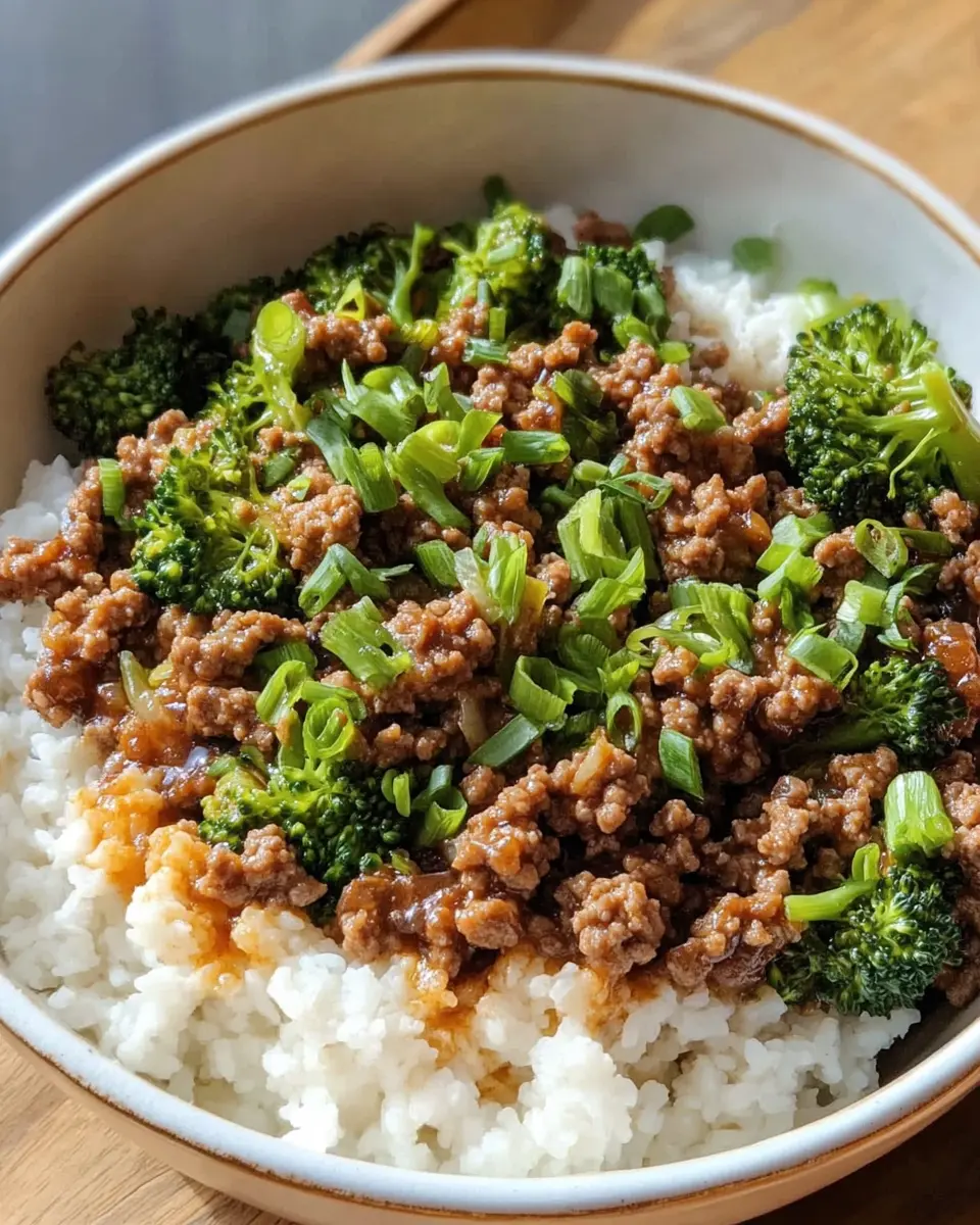 Teriyaki Ground Beef and Broccoli