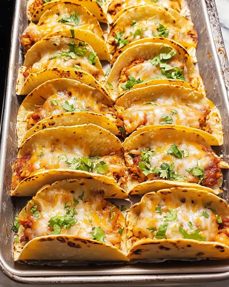 20 Minute Mini Baked Chicken Tacos