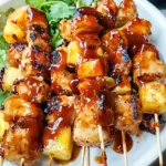 BBQ Pineapple Chicken Kabobs