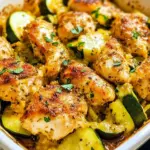 Baked Chicken and Zucchini