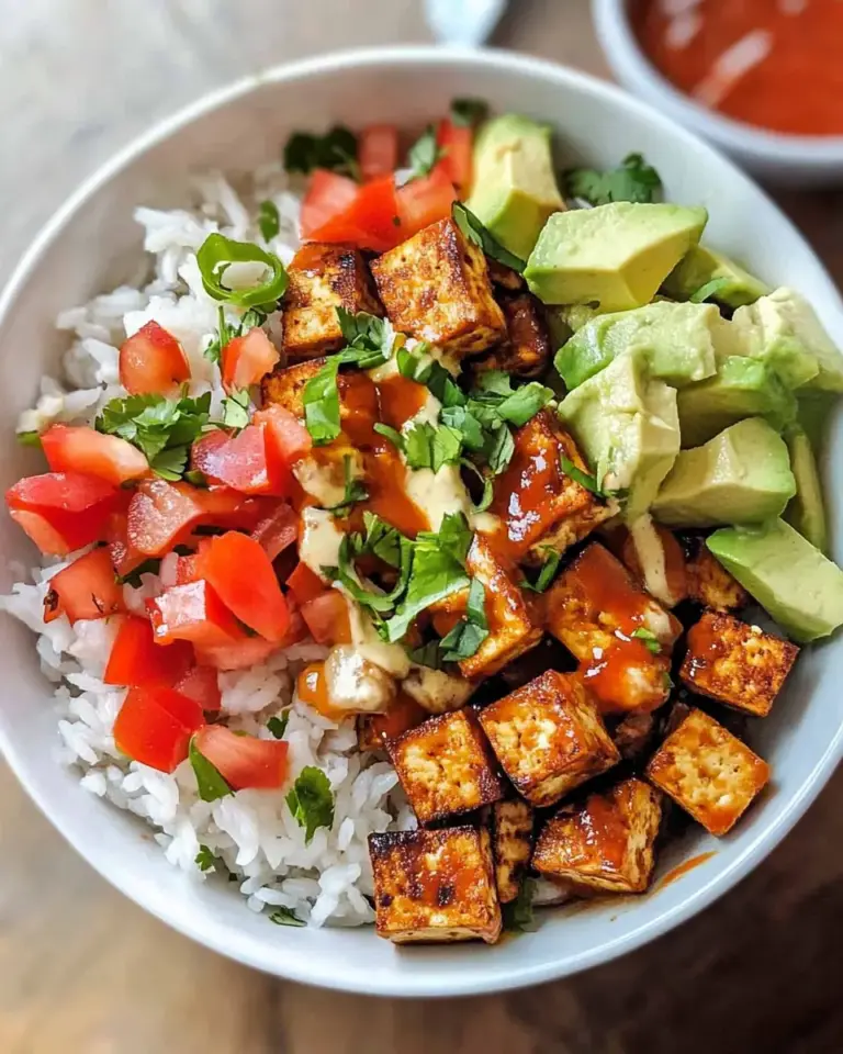 Baked Tofu Burrito Bowl