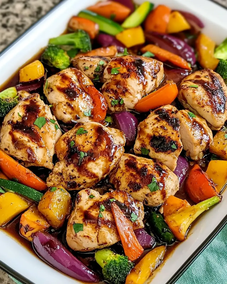 Balsamic Glazed Chicken and Veggies